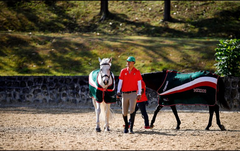 Será este lunes cuando el equipo mexicano de salto ecuestre inicie su actividad en pista luego de meses de preparación. CORTESÍA/ Óscar Mujica.