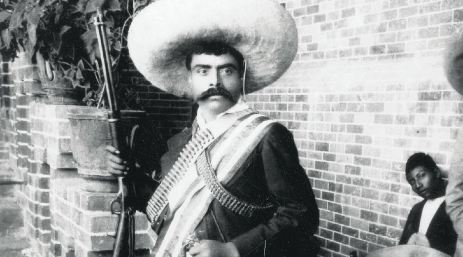 Acompañado por su escopeta y machete, la figura de Zapata representó en su momento la del rebelde de la Revolución Mexicana. EL INFORMADOR