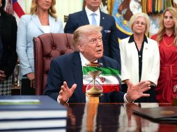 El presidente Trump durante un evento en la Casa Blanca. EFE/EPA/Allison Robbert / POOL