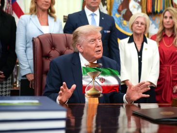 El presidente Trump durante un evento en la Casa Blanca. EFE/EPA/Allison Robbert / POOL