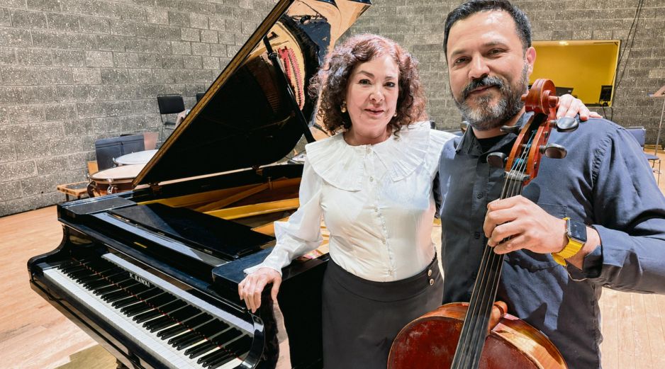 Dúo Concertante. Integrado por el violoncellista Jorge González y la pianista Ana Silvia Guerrero. CORTESÍA