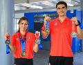 Dafne Navarro y Donovan Guevara conquistaron cinco medallas en Santo Domingo 2026 y demostraron su capacidad para responder con éxito ante un reto inesperado. EL INFORMADOR/ J. ACOSTA..
