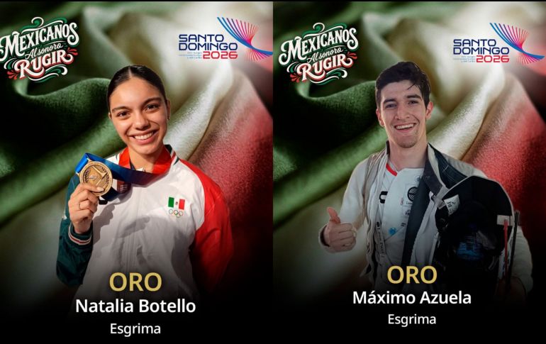 México dio un acelerón en la esgrima de los Juegos Centroamericanos y del Caribe. X/ @conadeoficial.
