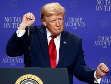 Trump acusó, además de México, a naciones como Canadá, China, Japón y Alemania de "aprovecharse" de Estados Unidos. EFE/B. Tesfaye