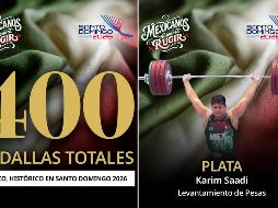 Con la victoria de Karim Saadi y otros deportistas mexicanos parte de la delegación, se rompió la marca de 400 medallas totales. ESPECIAL / X: @conadeoficial
