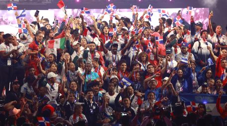 Santo Domingo cerró los Juegos Centroamericanos y del Caribe 2026 con una emotiva ceremonia marcada por música, color y orgullo regional. EFE.