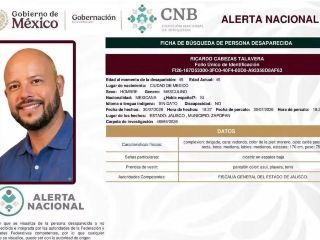 Ricardo Cabezas Talavera, visto por última vez el pasado 30 de julio en la colonia Tabachines, en Zapopan. ESPECIAL