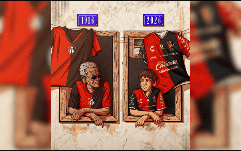 El Atlas anunció que distintos monumentos y puntos representativos de la ciudad se vestirán de rojinegro durante estos días, como parte de una celebración que busca involucrar directamente a su afición. FACEBOOK / @ATLASFC 