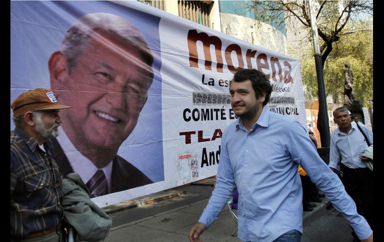 Andrés Manuel López Beltrán, hijo de AMLO, anunció la cancelación de su visa estadounidense. AP/ARCHIVO