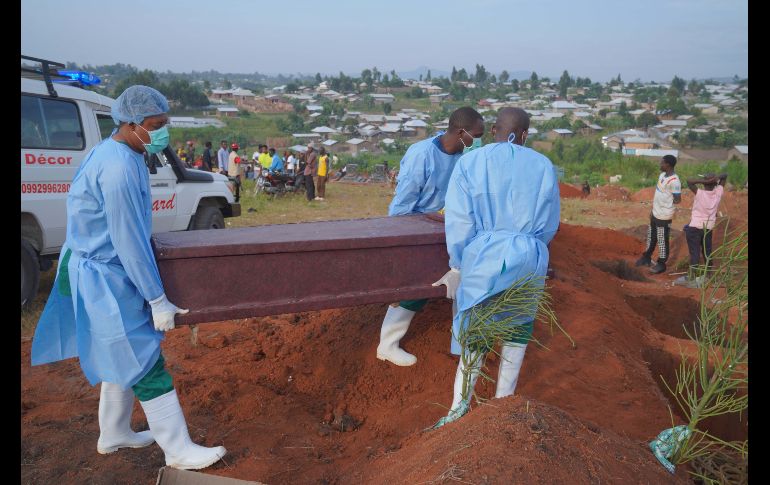 El brote de ébola en la República Democrática del Congo alcanza una letalidad del 46.8%, convirtiéndose en el más mortífero de su historia. EFE/D. Dirole
