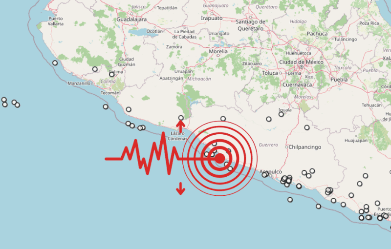 &nbsp;Sismo en Guerrero. ESPECIAL / SSN
