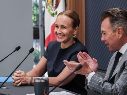Valeria Moy compartió un mensaje con el Gobernador Pablo Lemus. Especial / Gobierno de Jalisco