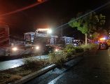 La policía acordonó el lugar mientras los servicios de emergencia atendían a las víctimas. AFP/M. Clavel