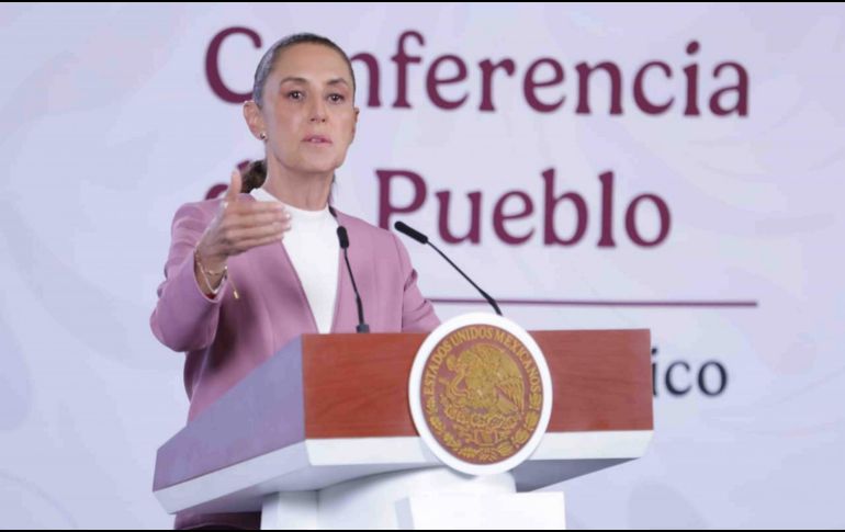 La Mandataria Claudia Sheinbaum ha defendido la fortaleza de la economía mexicana pese a las tensiones comerciales y los aranceles impulsados por el presidente estadounidense, Donald Trump. SUN / F. Rojas