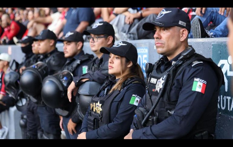 El operativo de seguridad contempló alrededor de mil 500 elementos de diferentes corporaciones. ESPECIAL/Comisaría de Guadalajara