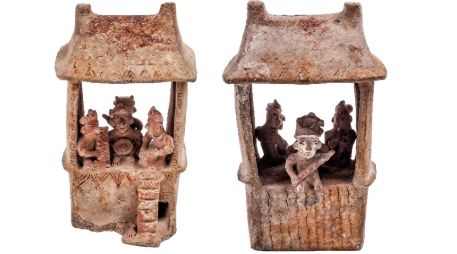 Representación de una casa precolonial. Culturas del Occidente de México 300 antes de nuestra era a 500 de nuestra era. CORTESÍA/Gliserio Castañeda García/INAH