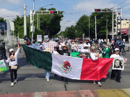 La concentración comenzó a las 8:30 horas, teniendo como punto de encuentro la Glorieta de las y los Desaparecidos, en Niños Héroes Chapultepec. ESPECIAL