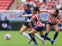 Pumas derrotó 0-2 a Chivas Femenil en el Estadio AKRON y puso fin a una racha de 12 partidos sin perder de las rojiblancas como locales. IMAGO7.