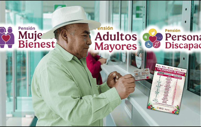 Conoce el calendario Pensión Bienestar septiembre 2026. Consulta las fechas de pago por letra del apellido para adultos mayores, mujeres y personas con discapacidad en México. ESPECIAL/Banco del Bienestar