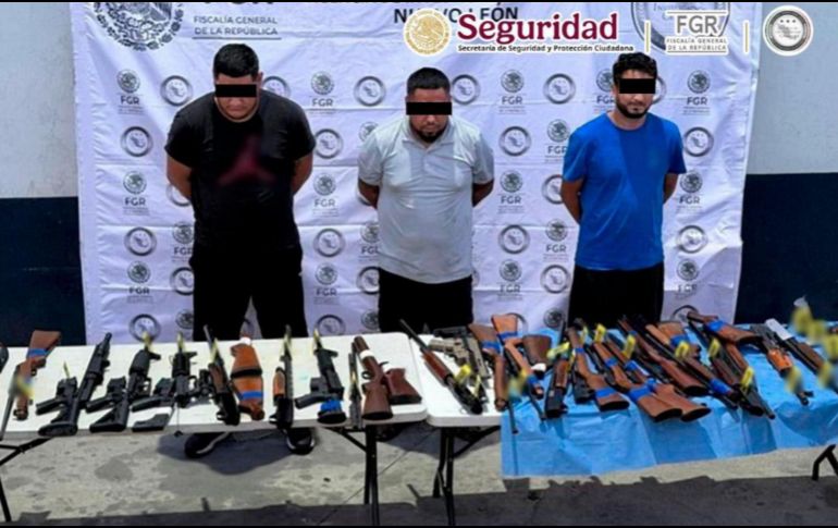 García Harfuch afirmó en una reciente entrevista que más del 80% de las armas decomisadas desde el inicio de la actual Administración procedían de Estados Unidos. X / @OHarfuch
