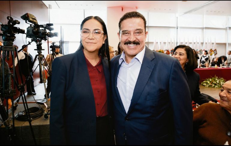 Carlos Lomelí llevó los temas de Jalisco a las mesas de trabajo de Morena, en las que también participó la presidenta nacional del partido, Ariadna Montiel. ESPECIAL