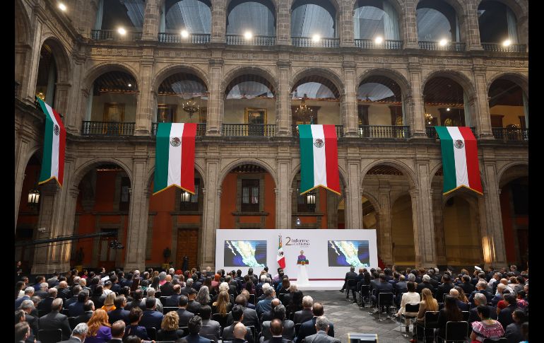 La Mandataria Federal destacó avances en materia de seguridad, salud, educación, vivienda y economía. EFE/S. Gutiérrez