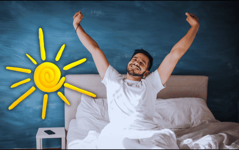 Si abres los ojos temprano un sábado sin ayuda tecnológica, significa que tu organismo ha anticipado el despertar de manera saludable. ESPECIAL / CANVA
