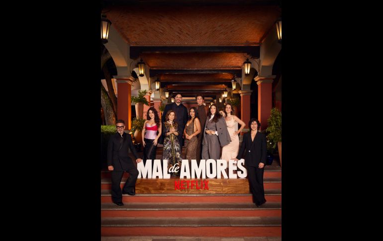 Iván Amozurrutia, Juan Pablo Fuentes, Miguel Rodarte, Diana Bovio, Ángeles Mastretta, Renata Vaca, Catalina Aguilar Mastretta, Cassandra Ciangherotti y Alejandro Puente. ESPECIAL/NETFLIX.