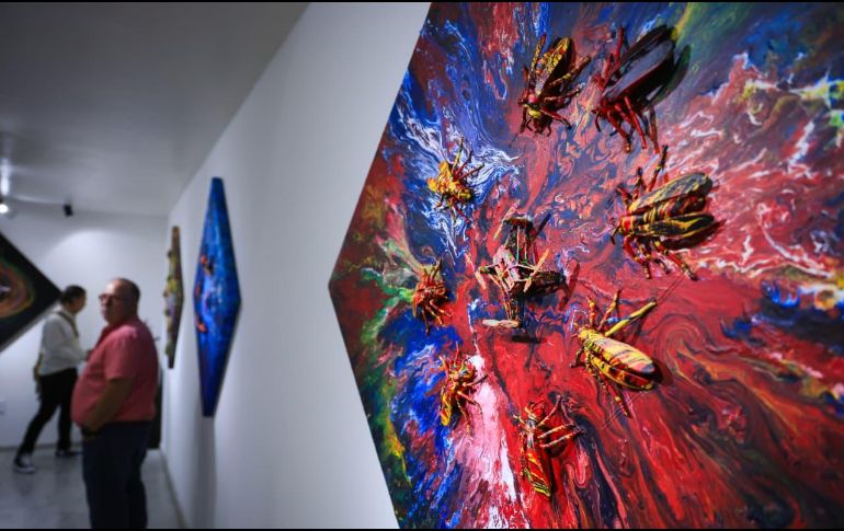 La exposición presenta 35 piezas de Juan Carlos Santoscoy, Pablo Márquez y José Topete. EL INFORMADOR/ J. ACOSTA.