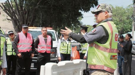Integrantes de la Policía Vial se capacitan en el control y vigilancia de las calles y carreteras de la Entidad. ESPECIAL