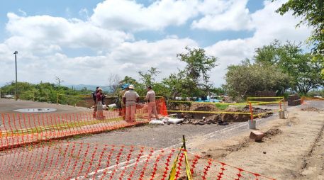 A la llegada de las unidades de emergencia, se detectó que en la obra no se contaba con las medidas de seguridad necesarias. ESPECIAL/Protección Civil y Bomberos de Tlaquepaque