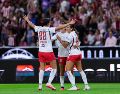 Alicia Cervantes fue una de las grandes protagonistas de la noche al firmar un doblete, mientras que Jasmine Casarez y Denise Castro completaron la goleada. IMAGO7