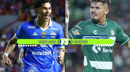 Cruz Azul buscará aprovechar su mejor posición en la Tabla General ante un Santos que todavía no conoce la victoria en el torneo. ESPECIAL / IMAGO7 y CANVA