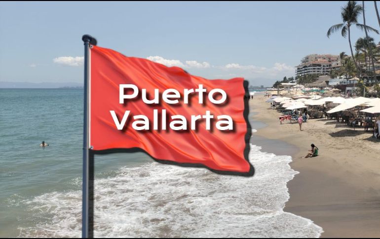 Evita ingresar al mar en estas playas por condiciones climatológicas y presencia de fauna silvestre. ESPECIAL / FACEBOOK Protección Civil y Bomberos Puerto Vallarta