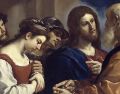 "Donde dos o tres se reúnen en mi nombre, ahí estoy yo en medio de ellos". WIKIPEDIA/"Cristo con la mujer sorprendida en adulterio", de Guercino