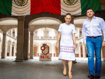La visita de Claudia Sheinbaum a Monterrey forma parte de una agenda que la presidenta desarrolla en diferentes entidades del país bajo el nombre “Honestidad y resultados”.  ESPECIAL/X/ @samuel_garcias