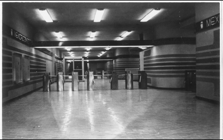 Construccion del Eje N. S. y del Transporte Colectivo Guadalajara. Andenes Hoy Tren Ligero. 26 de mayo de 1976. EL INFORMADOR/ ARCHIVO