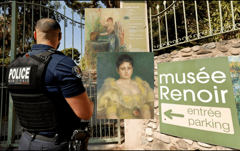 Dos de las obras robadas fueron encontradas abandonadas en el jardín del museo. EFE / S. NOGIER / CANVA