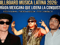 El cantante mexicano Peso Pluma encabeza con 17 candidaturas la lista de finalistas de los Premios Billboard de la Música Latina 2026, seguido de su compatriota Tito Double P. ESPECIAL.