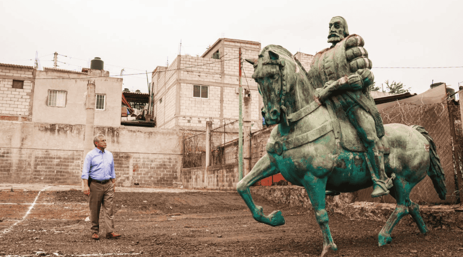 El destino de la escultura ecuestre plantea un complejo dilema entre la conservación del patrimonio artístico y la sensibilidad social. Gobierno de Cuernavaca