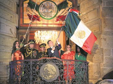 El gobernador, Pablo Lemus, será el encargado de encabezar la ceremonia del Grito de Independencia desde el balcón principal del Palacio de Gobierno. ESPECIAL