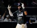 Franchy Cordero conectó un grand slam en la quinta entrada. IMAGO7