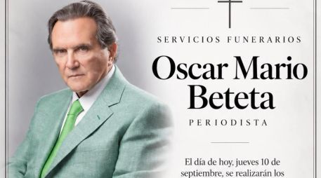 Óscar Mario Beteta. Familiares y colegas destacaron su compromiso, profesionalismo y pasión por informar a lo largo de su trayectoria. X/MarioBeteta