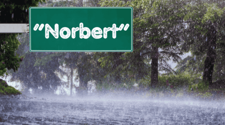 La tormenta tropical “Norbert”, es el ciclón número 14 con nombre de la actual temporada en el océano Pacífico. ESPECIAL / CANVA