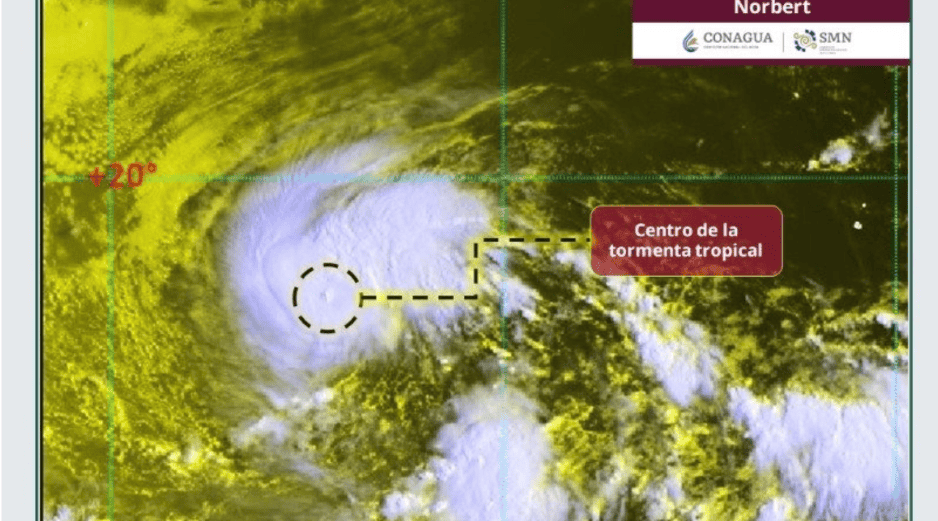 El Servicio Meteorológico Nacional (SMN), en coordinación con la Comisión Nacional del Agua (Conagua), mantiene una vigilancia estricta sobre la evolución de este fenómeno. ESPECIAL/ X/ @conagua_clima