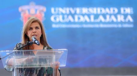 La Rectora General, maestra Karla Planter Pérez, dijo que la distribución del presupuesto incluye continuar con la construcción de los centros universitarios de Tlaquepaque, Chapala, Guadalajara y Tlajomulco. EL INFORMADOR / A. NAVARRO
