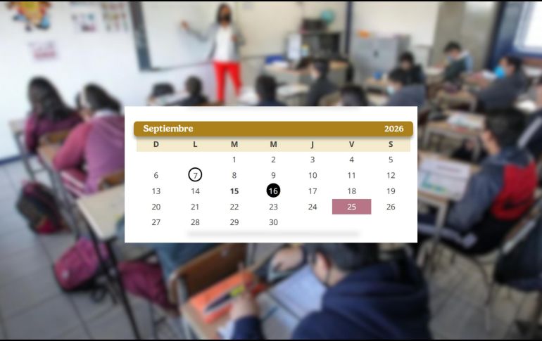 La suspensión del 25 de septiembre se une con los días sábado 26 y domingo 27, formando así un fin de semana largo para las familias. ESPECIAL / EL INFORMADOR y SEP