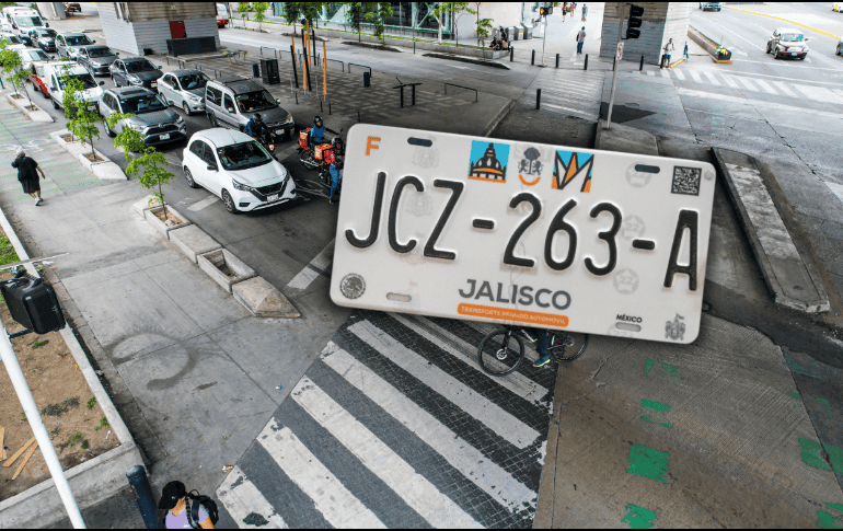 El extravío o robo de placas vehiculares en Jalisco permite a los conductores solicitar una reposición gratuita. EL INFORMADOR/ARCHIVO
