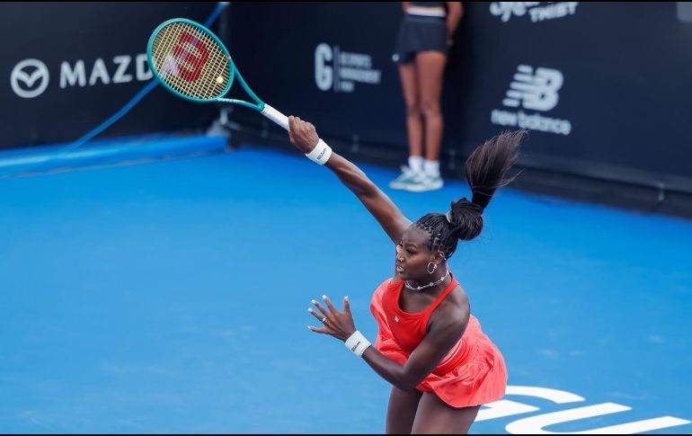 Alycia Parks venció a Varvara Lepchenko por 6-3, 1-6 y 7-5 en la primera ronda del Guadalajara Open 2026. CORTESÍA/GDL OPEN.