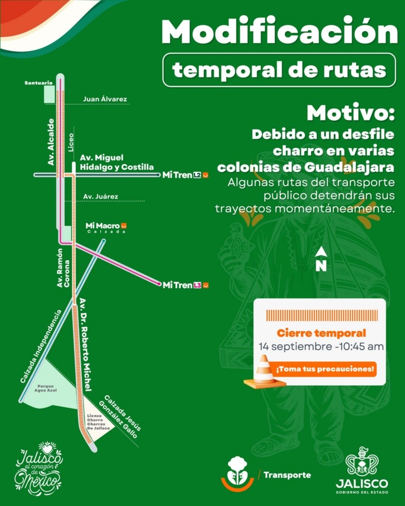 &nbsp;CORTESÍA/ Secretaría de Transporte del Gobierno de Jalisco.